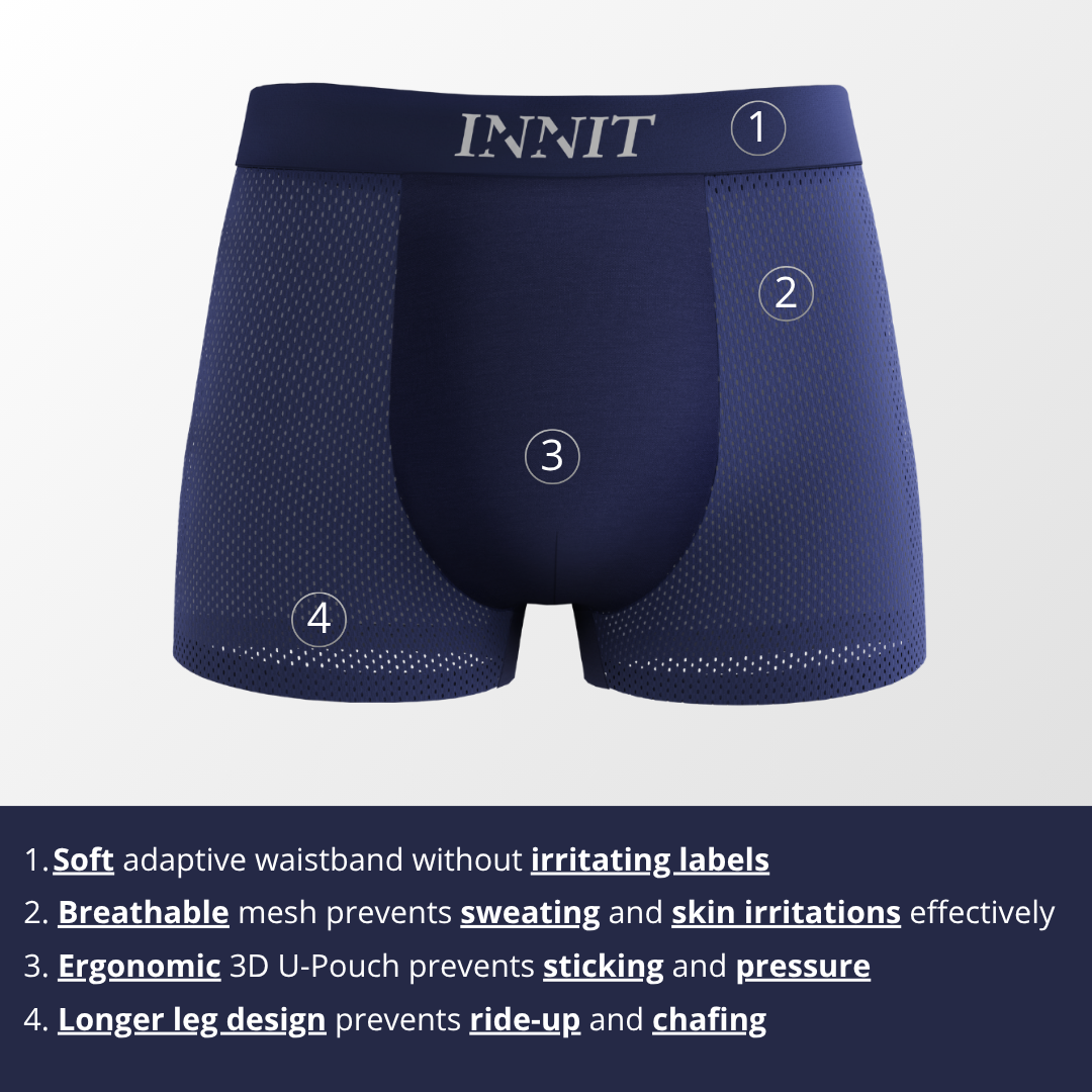 INNIT Bamboo Boxers 5-Pack Blue | + 5 FREE