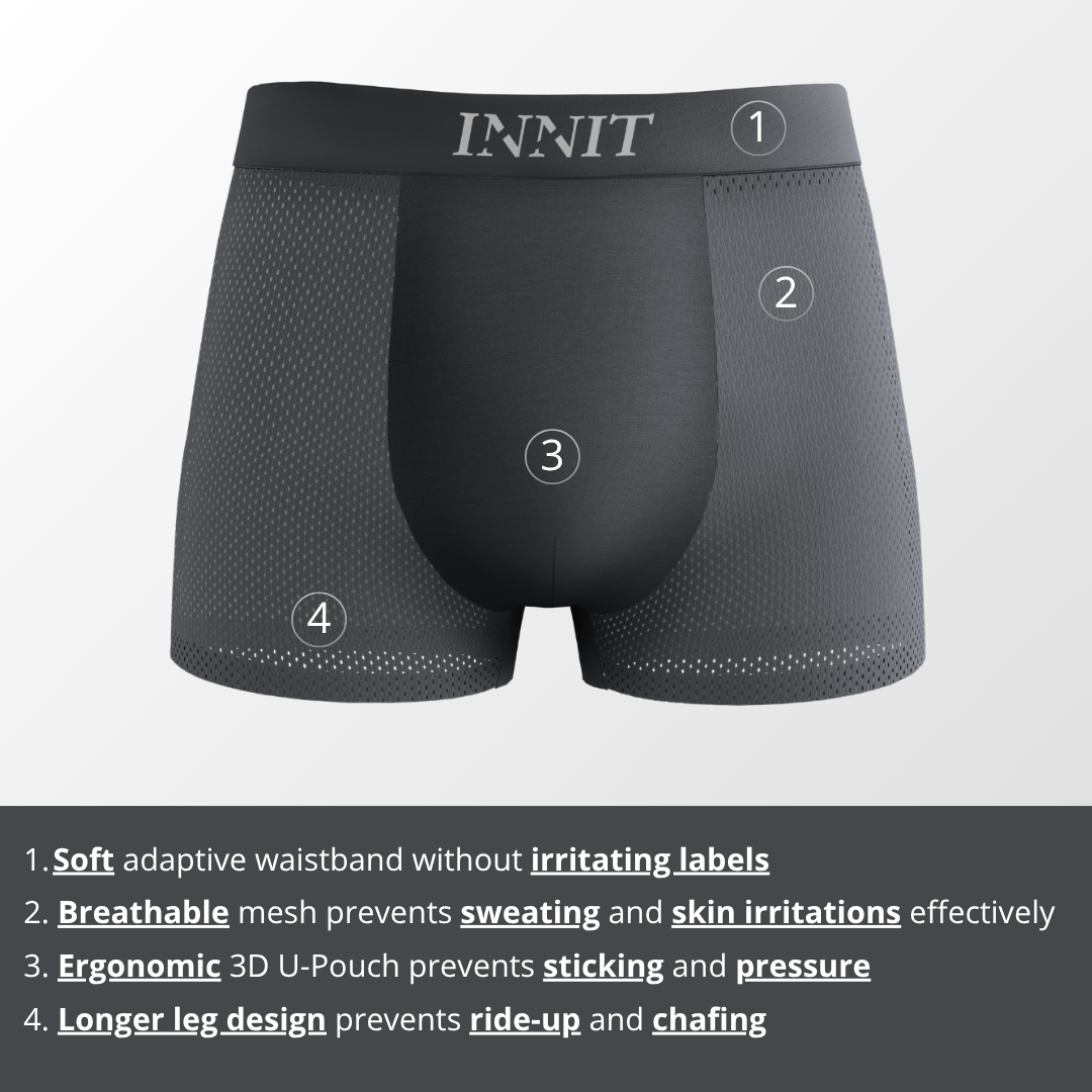 INNIT Bamboo Boxers 5-Pack Grey | + 5 FREE