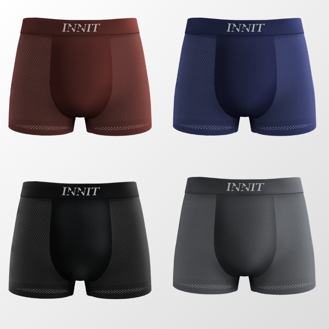INNIT Bamboo Boxers 3-Pack Multicolour | + 3 FREE