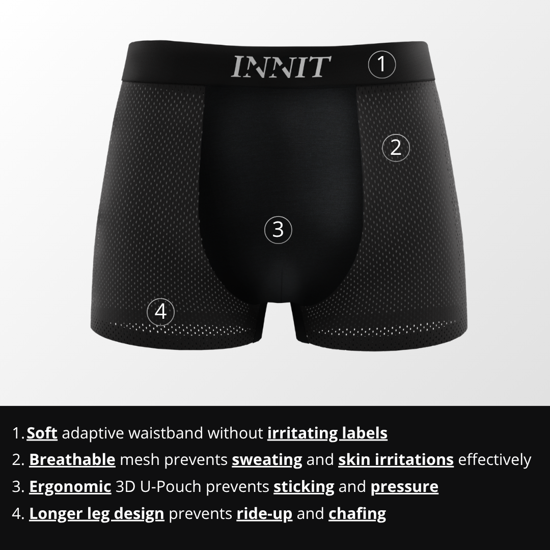INNIT Bamboo Boxers 3-Pack Multicolour | + 3 FREE