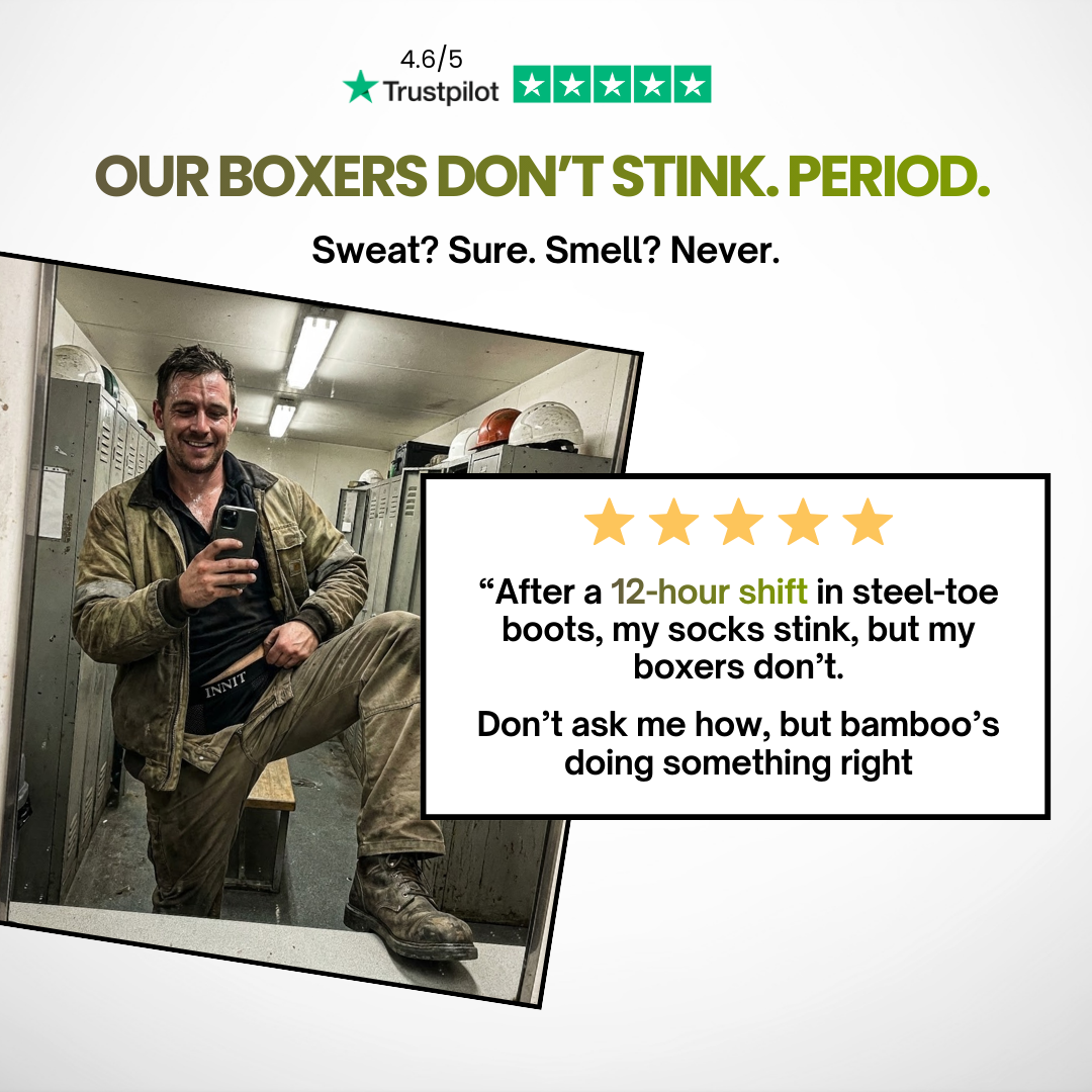 INNIT Bamboo Boxers 5-Pack Burgundy Red | + 5 FREE